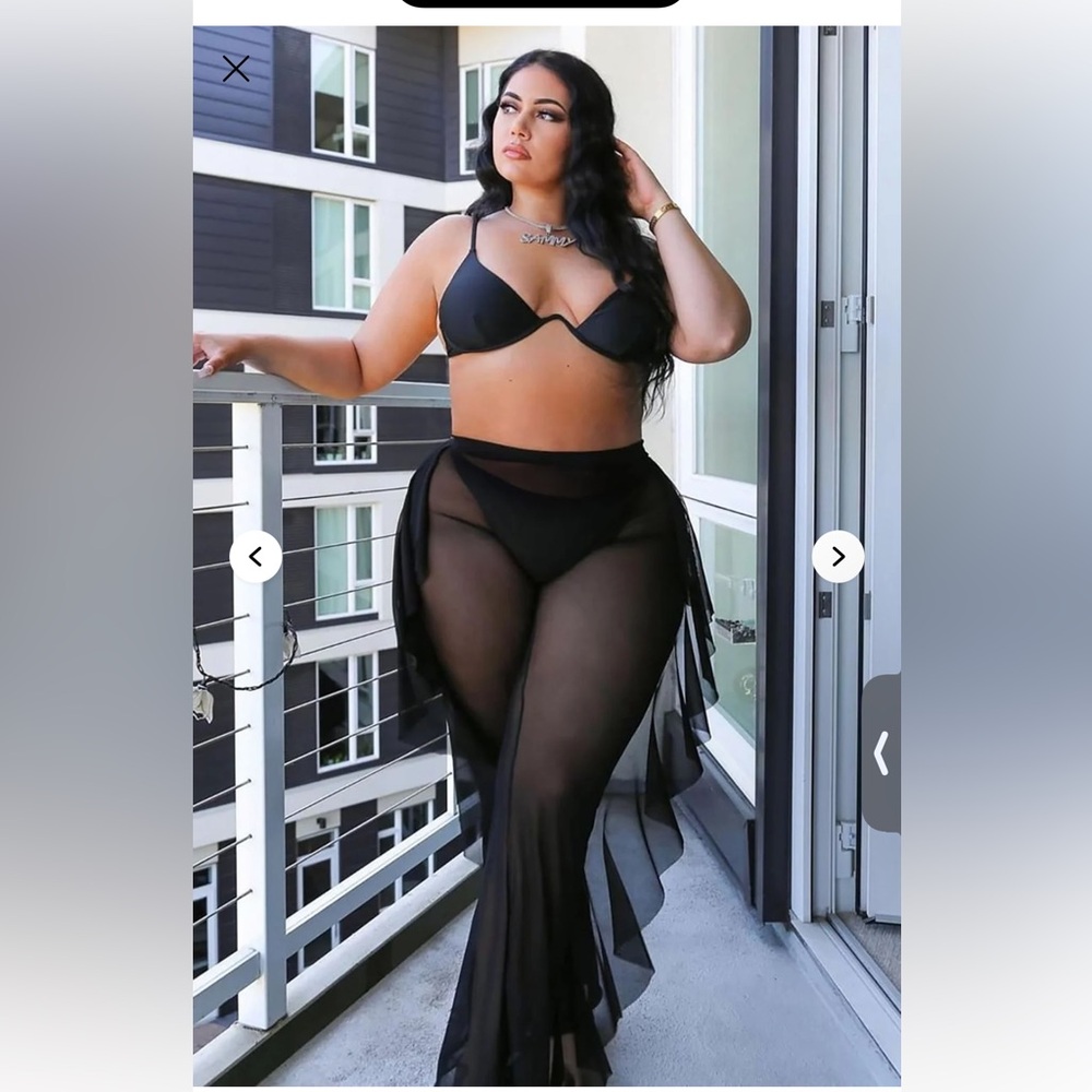 Fashion Nova Sheer Cover Up Pants
